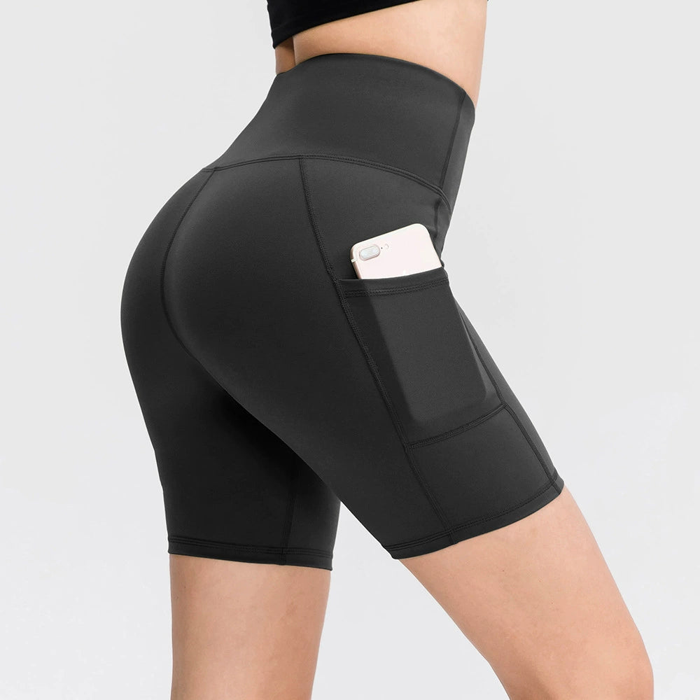 Yoga Shorts with Pockets Stretchy Quick Dry Sports Fitness Shorts