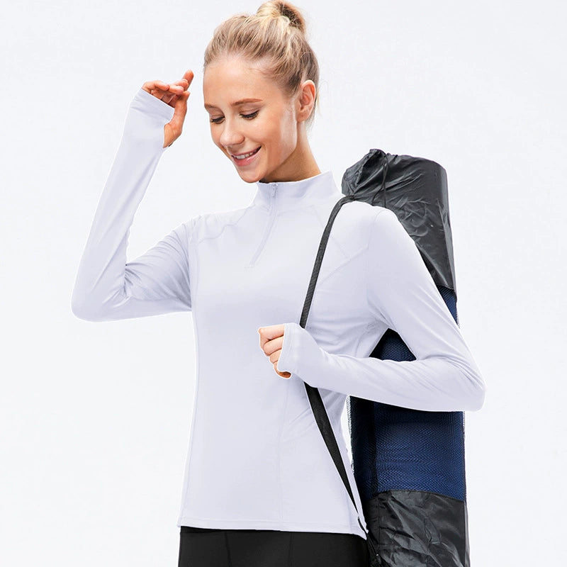 Slim Fit Running Long Sleeve Quick Dry Sweatshirt