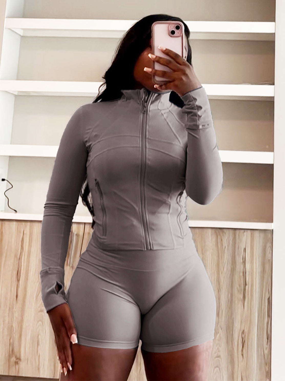 Shape Jacket Shorts Activewear Set