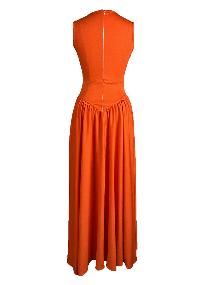 Cutout Flowy Maxi Dress