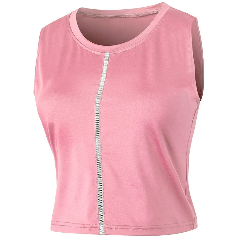 Women's Round Neck Breathable Sports Tank Top