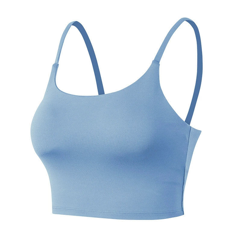 Yoga Bra with Padded Sports High Elastic Undershirt