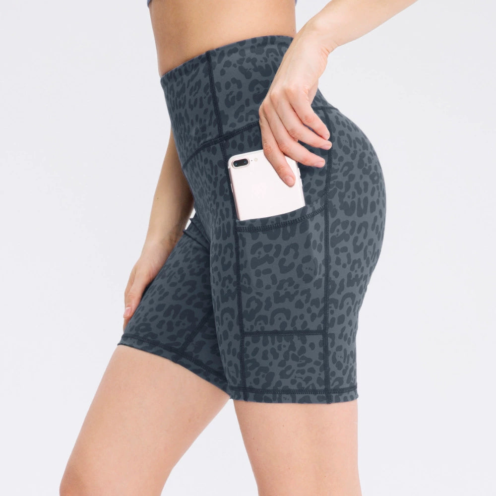 Yoga Shorts with Pockets Stretchy Quick Dry Sports Fitness Shorts