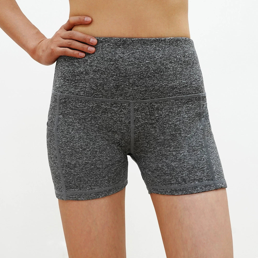 High waisted Three Quarter Pants with Pockets Yoga Running