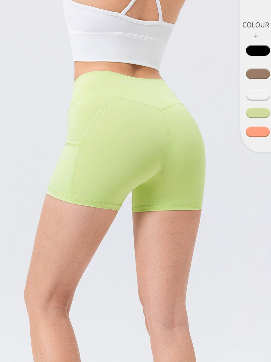 Skinny Running Bottomed Athletic Shorts