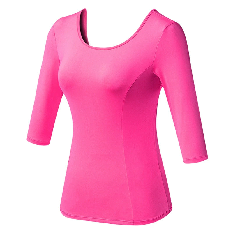 Yoga Short Sleeve Skinny Quick Dry Breathable Athletic Top