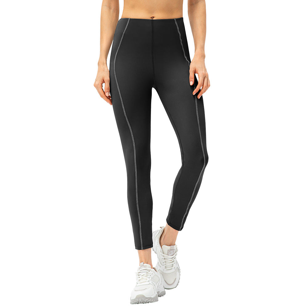 Women High Waist Yoga Fashion Color Block Fitness Running Quick Dry Workout Pants