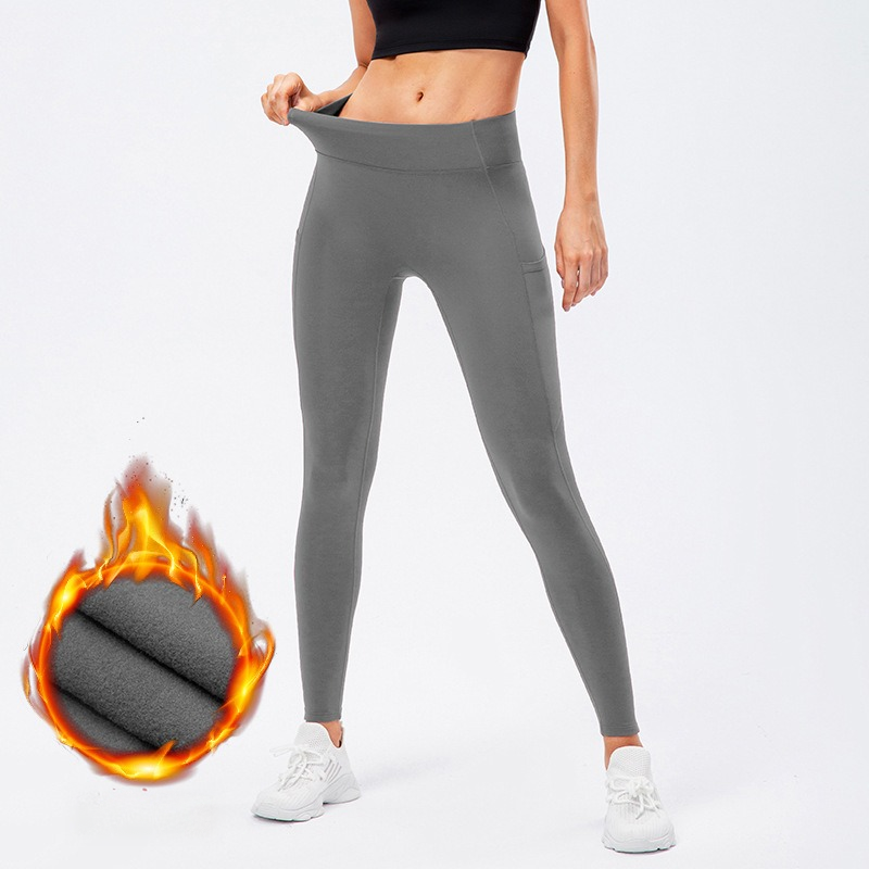 Women Fall Winter Yoga Fitness Pants High Waist Tight Running Sport Leggings